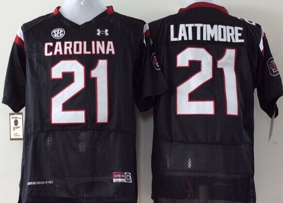 NCAA Youth South Carolina Gamecock Black 21 Lattimore jerseys